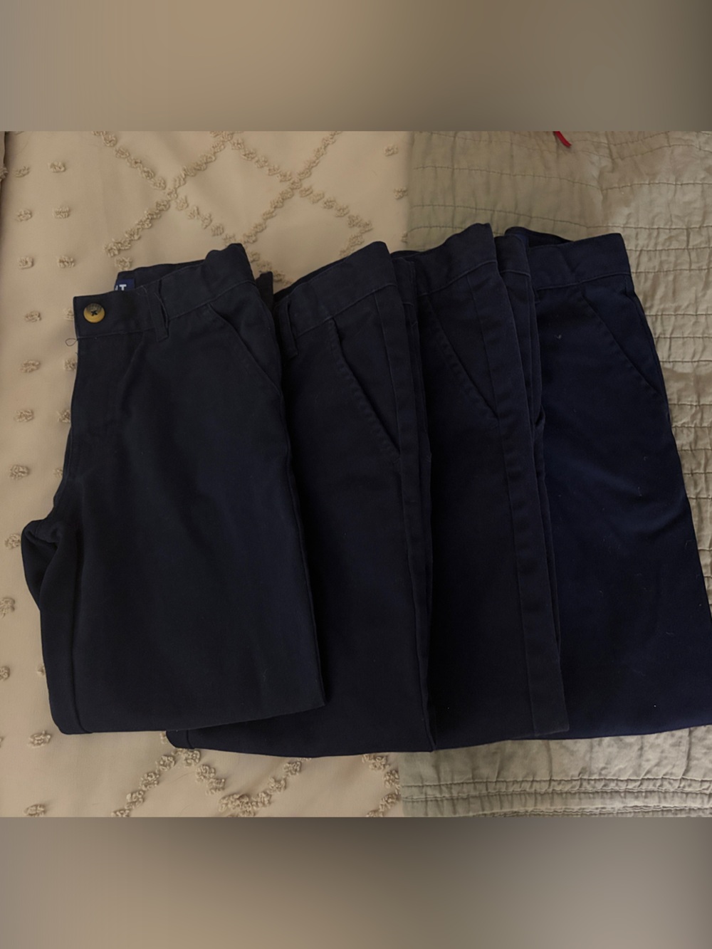 French toast - boys uniform pants - 4 pair